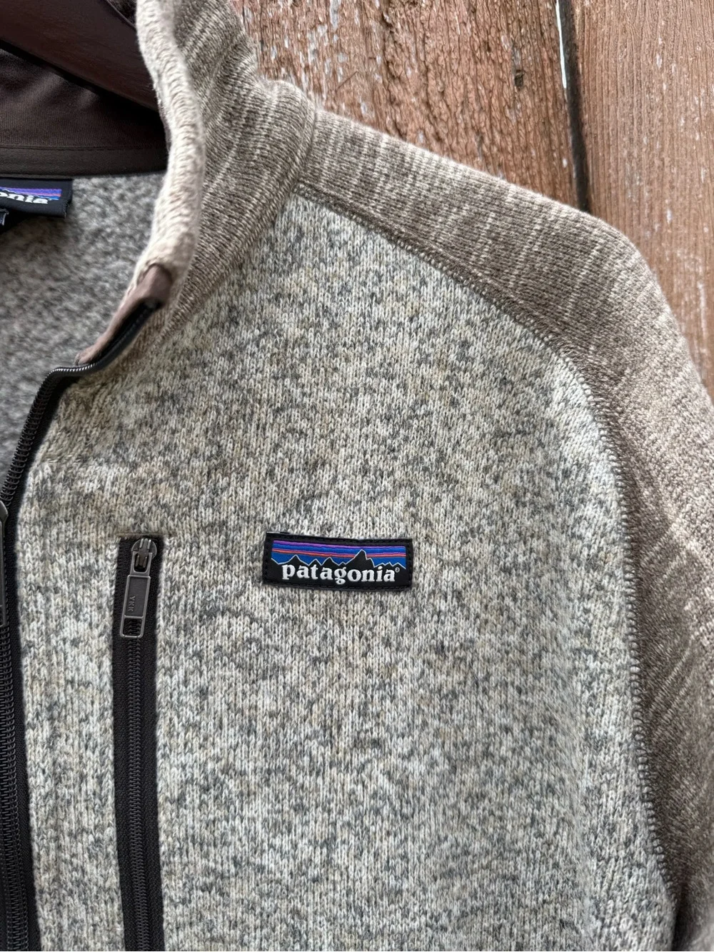 Patagonia Men’s Tan Heather Better Sweater 1/4 Zip Fleece Sweatshirt Large